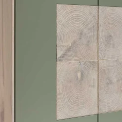 Wohnen 2-türiger Wohnzimmer Hängeschrank in Grau - Ajevos