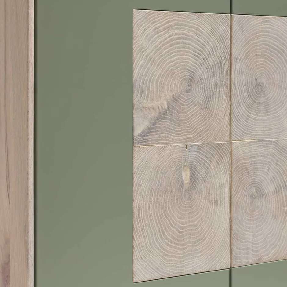 Wohnen 2-türiger Wohnzimmer Hängeschrank in Grau - Ajevos