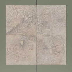 Wohnen 2-türiger Wohnzimmer Hängeschrank in Grau - Ajevos