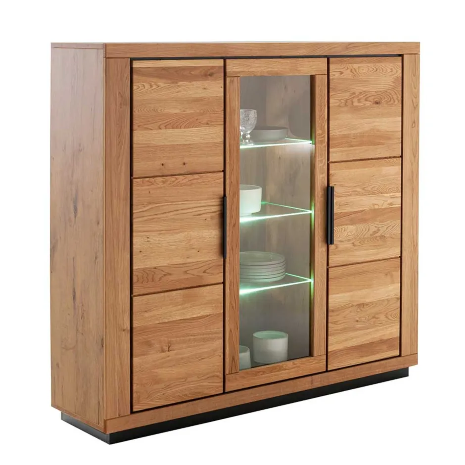 Wohnen 3-türiger Wohnzimmerschrank 153x142x40 cm - Vlacoma