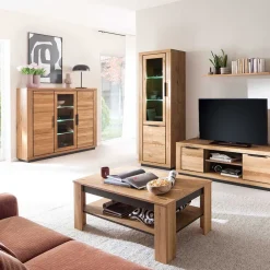 Wohnen 3-türiger Wohnzimmerschrank 153x142x40 cm - Vlacoma