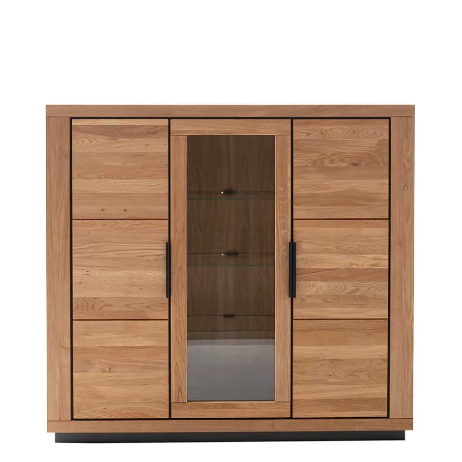 Wohnen 3-türiger Wohnzimmerschrank 153x142x40 cm - Vlacoma