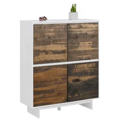 Wohnen 4-türiges Highboard im Scandi Chic - Chihu