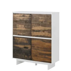 Wohnen 4-türiges Highboard im Scandi Chic - Chihu