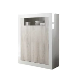 2-türiges Highboard in Dekor Pinie Weiß - Merenda^Wohnen