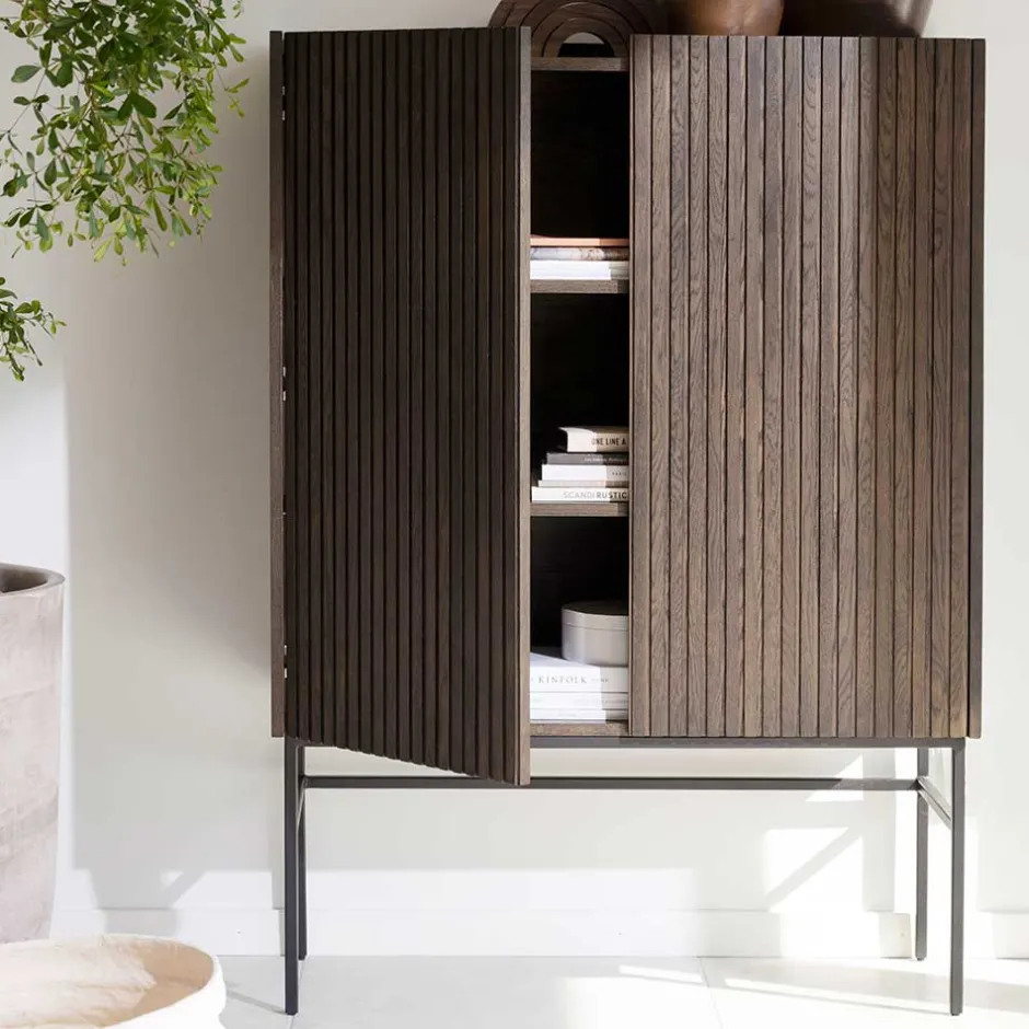 Wohnen 2-türiges Highboard mit Bodenfreiheit - Tamega