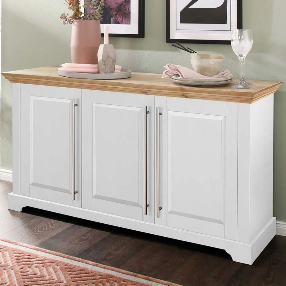 3-türiges Sideboard - modernes Landhaus - Eyzaco^Wohnen Clearance
