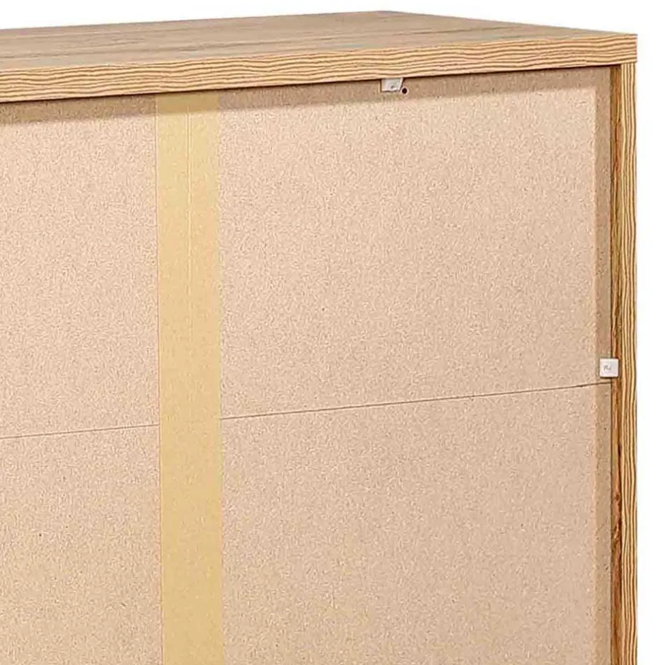 Wohnen 4-türiges Sideboard im Skandi Design - Elastian