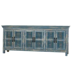 6-türiges Sideboard in Blau - Enrossino^Wohnen New
