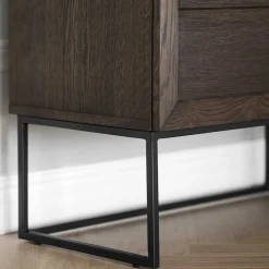 Wohnen 2-türiges Sideboard in Eiche Braun - Ekorena