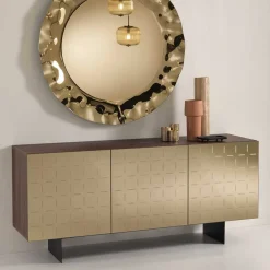 3-türiges Sideboard mit Spiegel Front Bronze - Imarena^Wohnen Sale