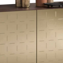 3-türiges Sideboard mit Spiegel Front Bronze - Imarena^Wohnen Sale