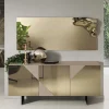 3-türiges Sideboard mit Spiegelglas in Bronze - Razepta^Wohnen Hot
