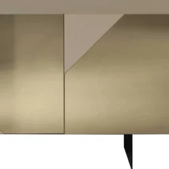 3-türiges Sideboard mit Spiegelglas in Bronze - Razepta^Wohnen Hot