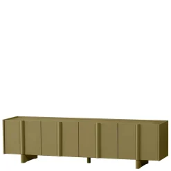 Wohnen 4-türiges TV Lowboard in Khaki - Biledda