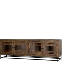 Wohnen 4-türiges TV Lowboard mit 2 m Breite - Charin