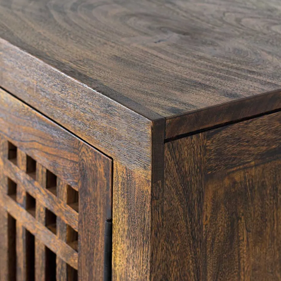 Wohnen 4-türiges TV Lowboard mit 2 m Breite - Charin