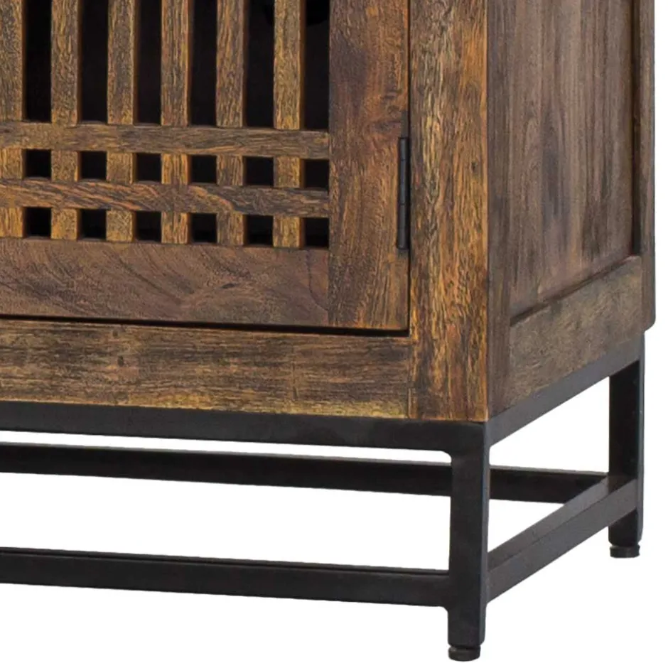 Wohnen 4-türiges TV Lowboard mit 2 m Breite - Charin