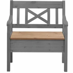 Wohnen Truhenbank mit Armlehnen Jytte aus Kiefernholz