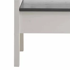 Wohnen Truhenbank Yoan in Grau Weiß