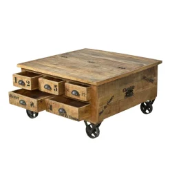 Wohnen Truhen-Couchtisch Indri aus Mango Massivholz