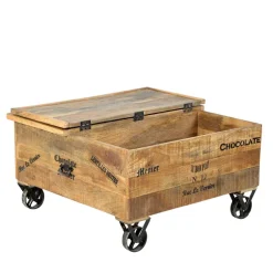 Wohnen Truhen-Couchtisch Indri aus Mango Massivholz