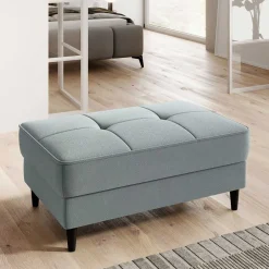 Wohnen Truhenhocker in Mintgrün Strukturstoff - Talateo