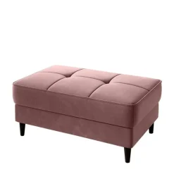 Truhen-Hocker in Rosenholz Stoffbezug - Dacura^Wohnen Outlet