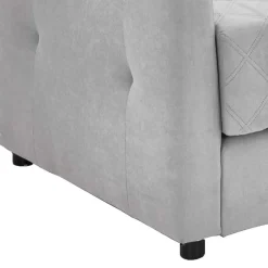 TTF Ausziehcouch in Hellgrau Stoff - Cyras^Wohnen Clearance