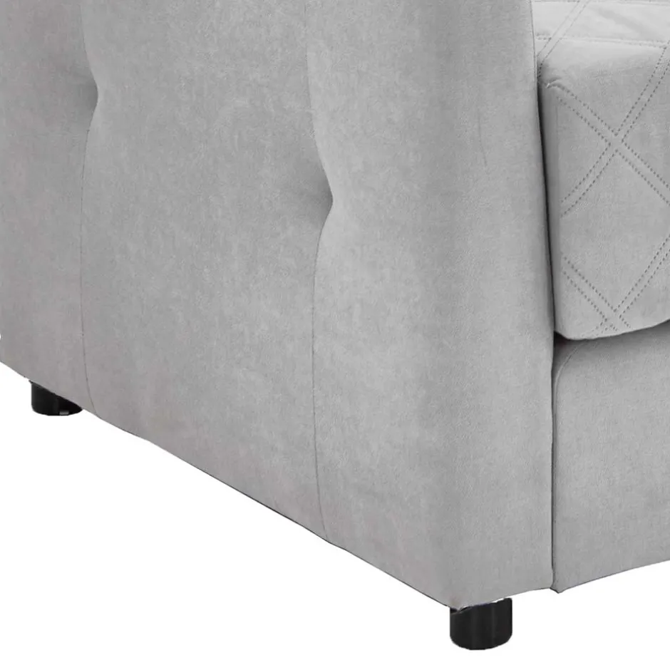 TTF Ausziehcouch in Hellgrau Stoff - Cyras^Wohnen Clearance