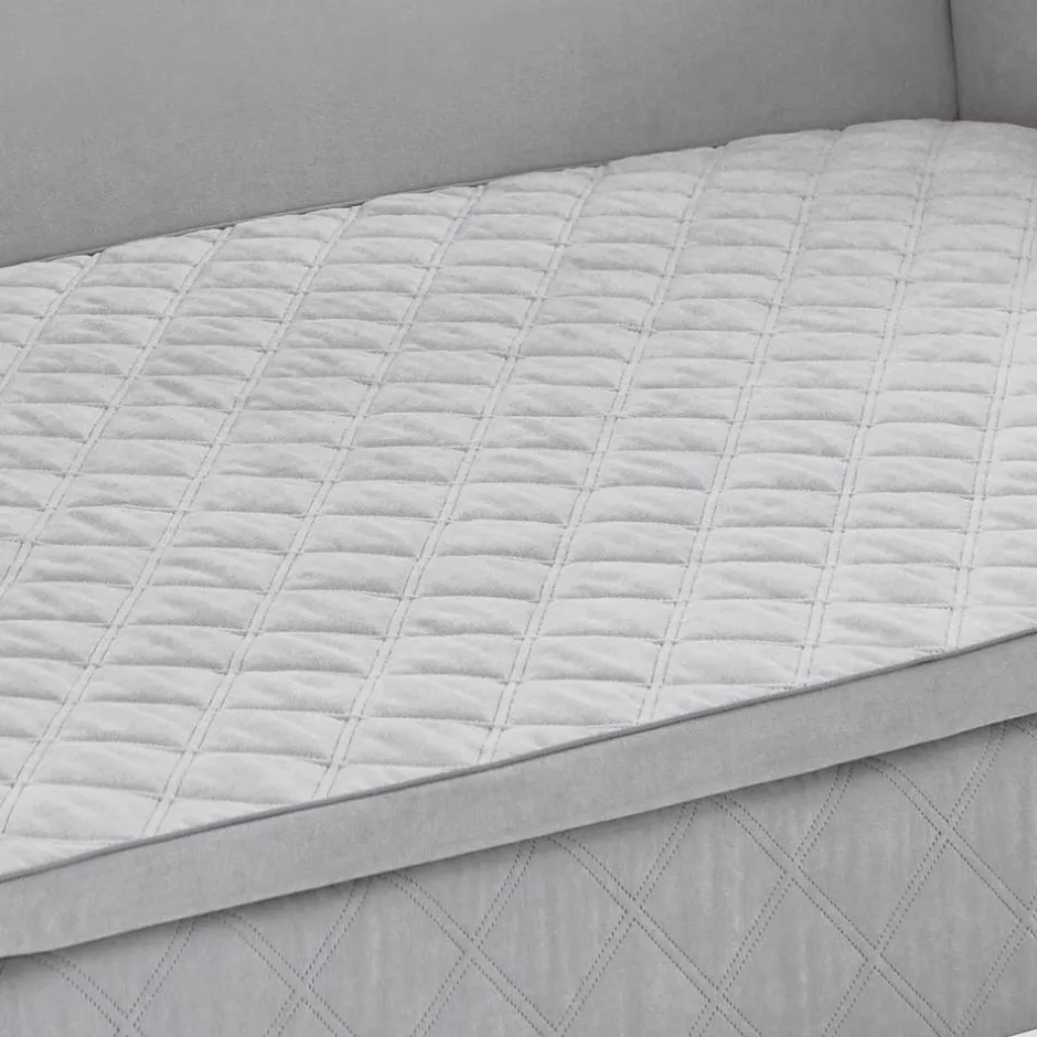 TTF Ausziehcouch in Hellgrau Stoff - Cyras^Wohnen Clearance