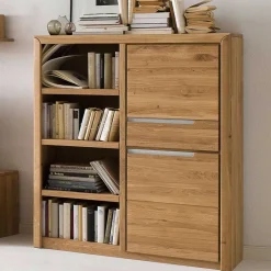 TV Anbauwand Croconia aus Wildeiche Massivholz (vierteilig)^Wohnen Hot