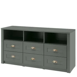 TV Anbauwand in Dunkelgrün - Niestov (dreiteilig)^Wohnen New