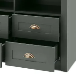 TV Anbauwand in Dunkelgrün - Niestov (dreiteilig)^Wohnen New