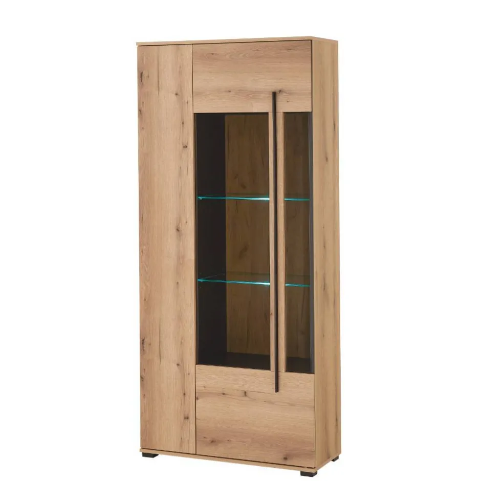 Wohnen TV Anbauwand in Eiche - Brocus (vierteilig)