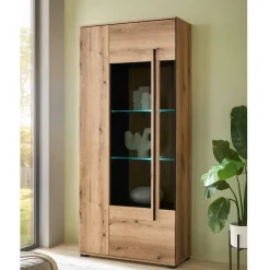 Wohnen TV Anbauwand in Eiche - Brocus (vierteilig)