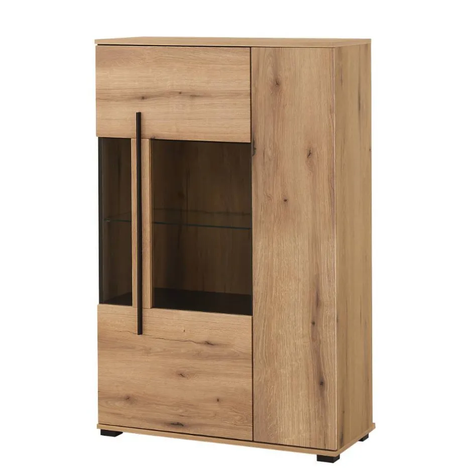 Wohnen TV Anbauwand in Eiche - Brocus (vierteilig)