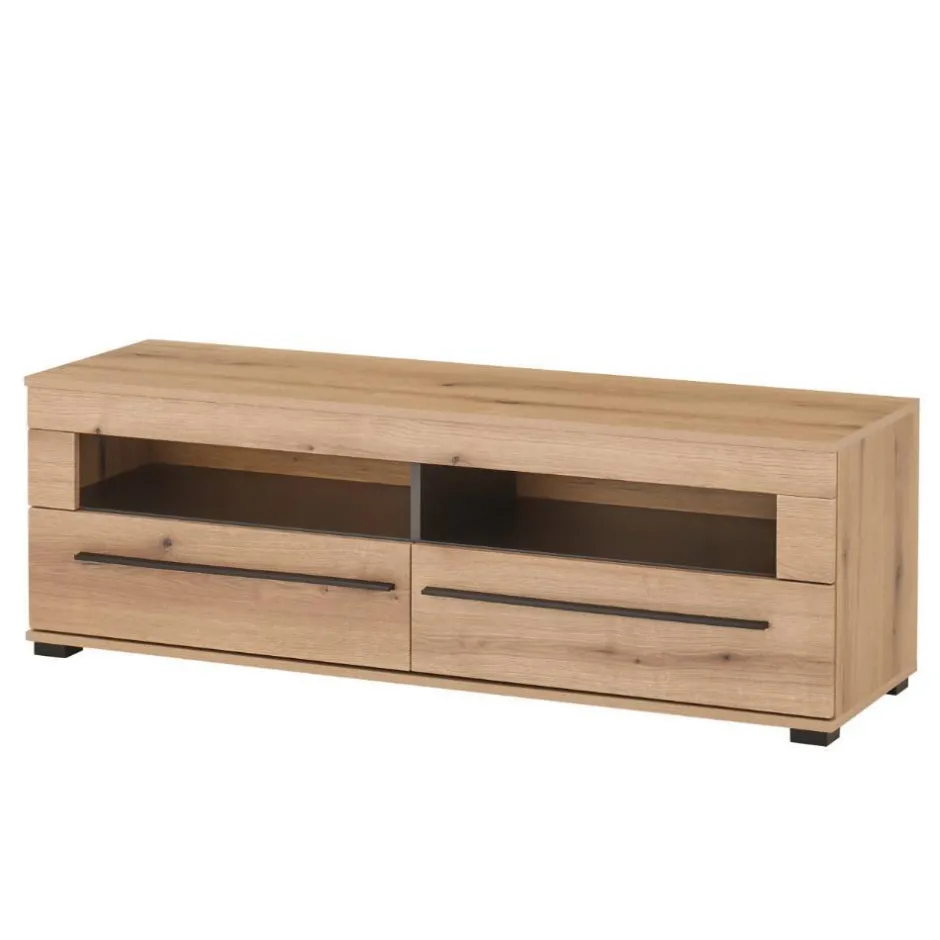 Wohnen TV Anbauwand in Eiche - Brocus (vierteilig)