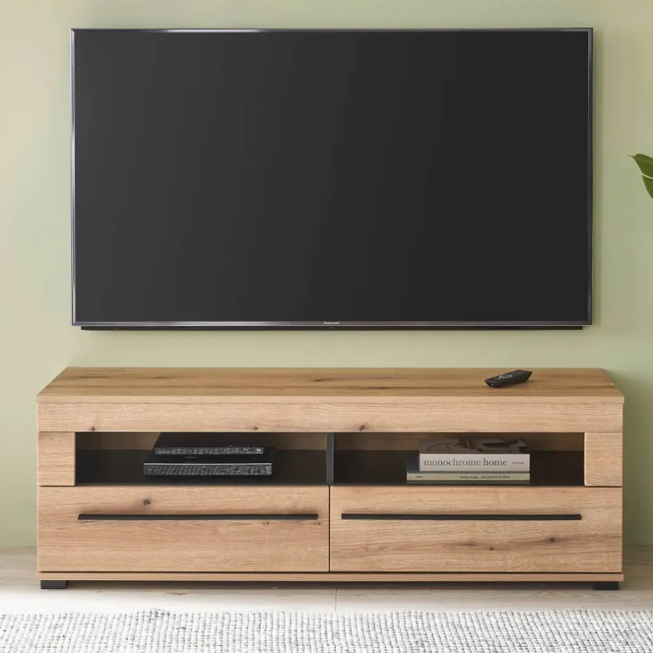 Wohnen TV Anbauwand in Eiche - Brocus (vierteilig)