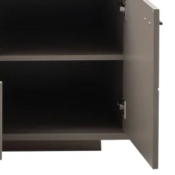 Wohnen TV Anbauwand Möbel in Grau - Teorina (dreiteilig)