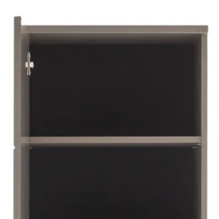 Wohnen TV Anbauwand Möbel in Grau - Teorina (dreiteilig)