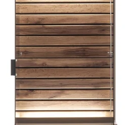 Wohnen TV Anbauwand Möbel in Grau - Teorina (dreiteilig)