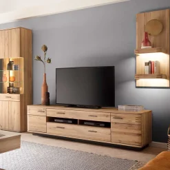 Wohnen TV Anbauwand Möbel Kombination - Crupean (dreiteilig)