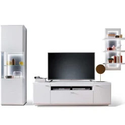 TV Anbauwand Set in Weiß - Hazime (dreiteilig)^Wohnen Online