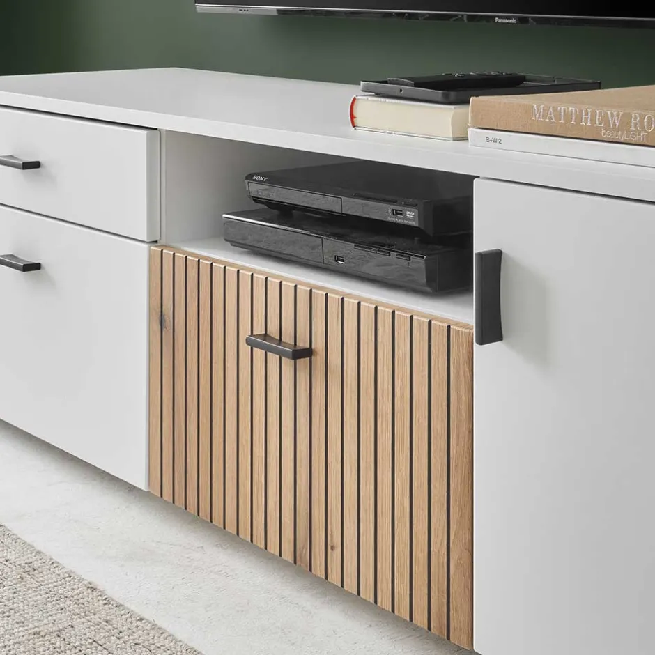 TV Anbauwand Set modern - Nenaloro (vierteilig)^Wohnen