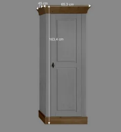 Wohnen TV Anbauwand Sibiuta in Weiß Kiefer teilmassiv (dreiteilig)