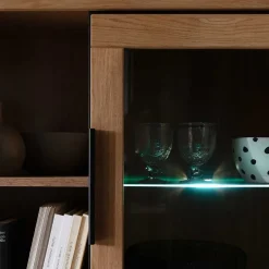 Wohnen TV Anbauwand teilmassiv Set - Vlacoma (vierteilig)