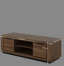 Wohnen TV Anbauwand teilmassiv Set - Vlacoma (vierteilig)