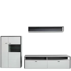 TV Anbauwand-Möbel als Set - Loazin (dreiteilig)^Wohnen Discount