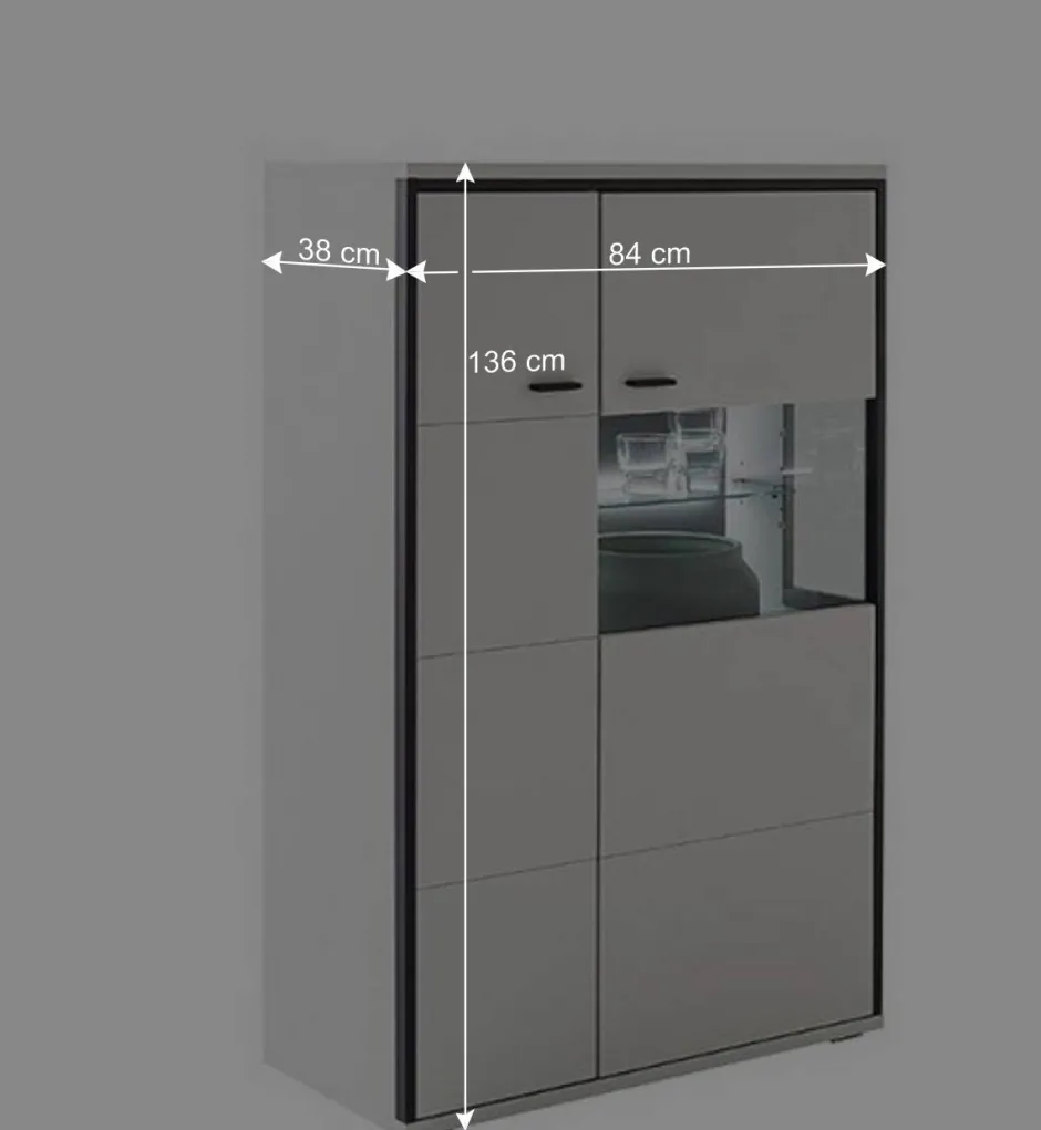 TV Anbauwand-Möbel als Set - Loazin (dreiteilig)^Wohnen Discount